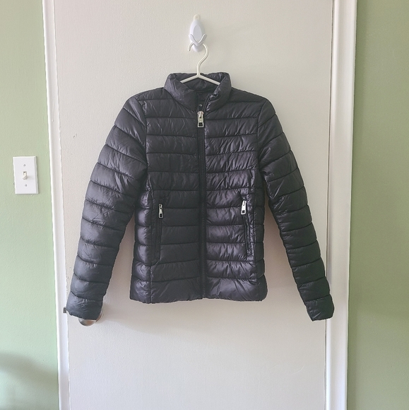 Mango Puffer Jacket in Black - Picture 1 of 7